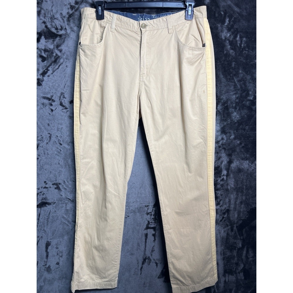 Marc Ecko‎ Pants 36x33 Khaki Slim Fit Side Stripe Streetwear